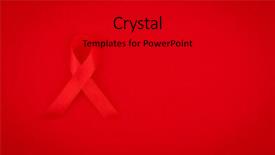  Presentation with hearing aids - Cool new theme with cancer reto - aids awareness red heart ribbon backdrop and a  colored foreground