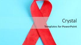  Presentation with red ribbon hiv - PPT layouts having cancer reto - red ribbon hiv aids background and a  colored foreground