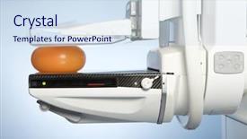  Presentation with mammography - PPT layouts featuring cancer screening - laboratory with mammography machine background and a sky blue colored foreground