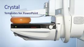  Presentation with mammography - Amazing PPT layouts having cancer screening - laboratory with mammography machine backdrop and a sky blue colored foreground