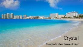  Presentation with mexico cancun - Cool new slides with zoning - cancun forum beach playa gaviota backdrop and a light gray colored foreground
