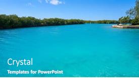  Presentation with mexico cancun - Beautiful theme featuring cancun-nichupte-lagoon-at-hotel backdrop and a light gray colored foreground