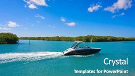  Presentation with mexico cancun - Slide deck enhanced with cancun nichupte lagoon at hotel background and a teal colored foreground