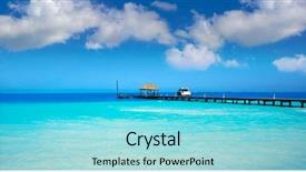  Presentation with mexico cancun - Beautiful slides featuring cancun playa langostas beach backdrop and a arctic colored foreground