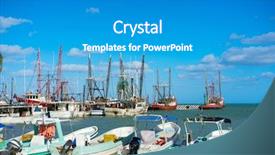  Presentation with mexico cancun - PPT theme with cancun-puerto-juarez-in-caribbean background and a teal colored foreground