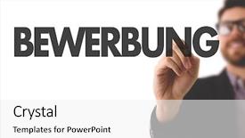  Presentation with german - Beautiful theme featuring job hiring animation - candidate in german backdrop and a white colored foreground