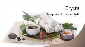  Presentation with incense sticks - Theme enhanced with candle and incense sticks background and a white colored foreground