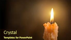  Presentation with close up dumb cane leaves - Amazing PPT layouts having candle-flame-close-up backdrop and a wine colored foreground