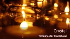  Presentation with candle - PPT theme enhanced with candle-lights-on-the-dark background and a wine colored foreground