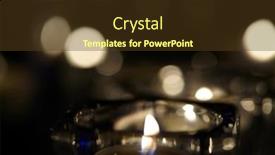  Presentation with candle - PPT theme featuring candle-lights-on-the-dark background and a tawny brown colored foreground