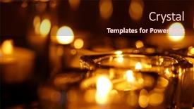  Presentation with candle - Presentation theme consisting of candle-lights-on-the-dark and a wine colored foreground