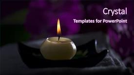  Presentation with candle - Amazing slides having candle on a towel dark backdrop and a wine colored foreground