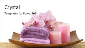  Presentation with wooden stick - Amazing slides having candle on stick straw mat backdrop and a white colored foreground