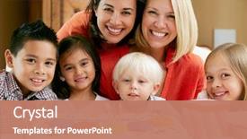  Presentation with mothers - Slides consisting of 18 candles - mothers celebrating child's birthday background and a coral colored foreground