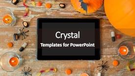  Presentation with holidays - PPT theme with candles and tablet pc computer background and a wine colored foreground