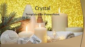  Presentation with gold cosmetic - Presentation with spa still life with cosmetic background and a  colored foreground