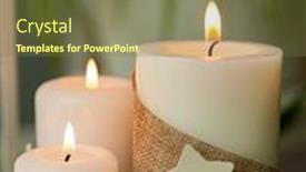 Presentation with christmas candles - Cool new theme with candles for christmas at home beautiful holidays decoration backdrop and a tawny brown colored foreground