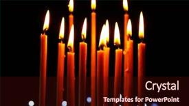  Presentation with prayer - Amazing presentation design having candles in church backdrop and a wine colored foreground