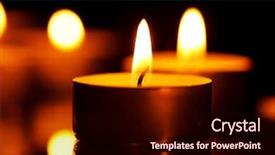  Presentation with candles - Cool new presentation theme with candles in the dark backdrop and a wine colored foreground