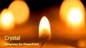  Presentation with candle - Amazing PPT theme having candles light in darkness backdrop and a crimson colored foreground