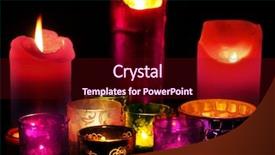  Presentation with candles - Audience pleasing slide deck consisting of candles on black background backdrop and a wine colored foreground