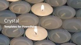  Presentation with candles - Amazing presentation having death loving memory - candles backdrop and a coral colored foreground