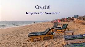  Presentation with goa beach - Presentation theme enhanced with candolim-india-february-20-2020 background and a sky blue colored foreground