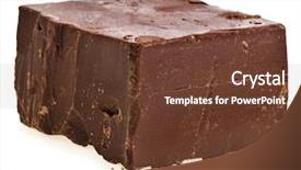  Presentation with white chocolate - Slides consisting of candy bars - chocolate block isolated on white background and a tawny brown colored foreground