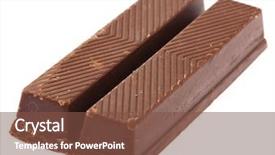  Presentation with white chocolate - Amazing PPT layouts having candy bars - chunchy chocolate snack isolated backdrop and a  colored foreground