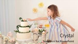  Presentation with aesthetic sweets - Colorful presentation enhanced with candy bars - cute girl near table backdrop and a lemonade colored foreground