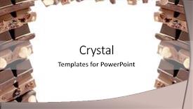  Presentation with chocolate - Beautiful PPT theme featuring candy bar certificates - chocolate frame backdrop and a white colored foreground