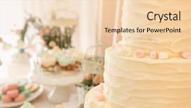  Presentation with candy - Colorful slide deck enhanced with candy bar tasty multi level backdrop and a lemonade colored foreground