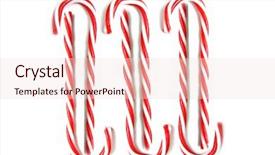 Presentation with cane - Theme having candy cane candy canes isolated background and a lemonade colored foreground