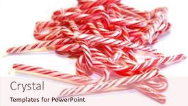  Presentation with candy canes - Audience pleasing slide set consisting of candy-canes-christmas-peppermint-flavored backdrop and a lemonade colored foreground