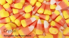 Presentation with corn - Slides enhanced with candy corn background background and a gold colored foreground