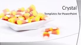  Presentation with candy cane christmas - Beautiful theme featuring candy corn on a little saucer backdrop and a pink colored foreground