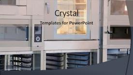  Presentation with bakery - Presentation design with candy manufacturing - bakery equipment close up background and a  colored foreground