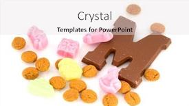  Presentation with sinterklaas - Slides featuring candy-for-traditional-sinterklaas-holidays background and a light gray colored foreground