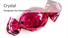  Presentation with pink white - Amazing presentation design having candy in pink wrapper isolated backdrop and a white colored foreground