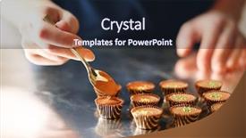  Presentation with candy - Beautiful theme featuring candy manufacturing - preparation handmade chocolate candies close backdrop and a wine colored foreground