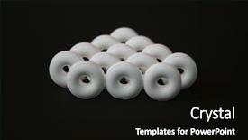  Presentation with candy - Beautiful slide set featuring white hole - candy savers lined up backdrop and a  colored foreground