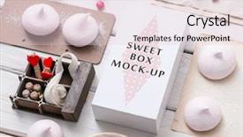  Presentation with next - Amazing theme having candy store - white box mockup next backdrop and a lemonade colored foreground