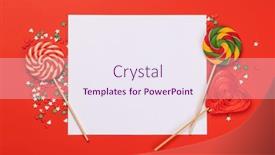  Presentation with greetings - Slide set consisting of candy-sweets-and-blank-greeting background and a sky blue colored foreground