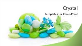  Presentation with party orange color - Slides with candy wedding - packet of colored french sugared background and a white colored foreground