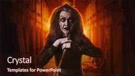  Presentation with cane - PPT layouts with cane dark powers of witchcraft background and a wine colored foreground