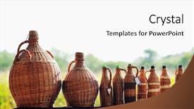  Presentation with outdoor furniture - Cool new theme with cane furniture and bottle backdrop and a white colored foreground