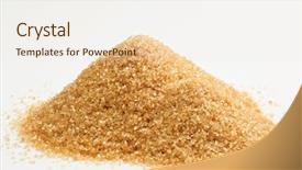  Presentation with sugar cane - Audience pleasing slide deck consisting of cane sugar hill isolated backdrop and a sky blue colored foreground