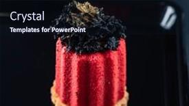  Presentation with traditional - PPT theme having caneles-de-bordeaux-traditional-french background and a wine colored foreground