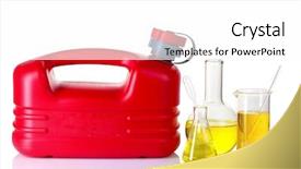  Presentation with fuel - PPT theme enhanced with canister and fuel in test background and a white colored foreground