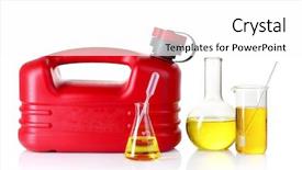  Presentation with fuel - Presentation consisting of canister and fuel in test background and a white colored foreground